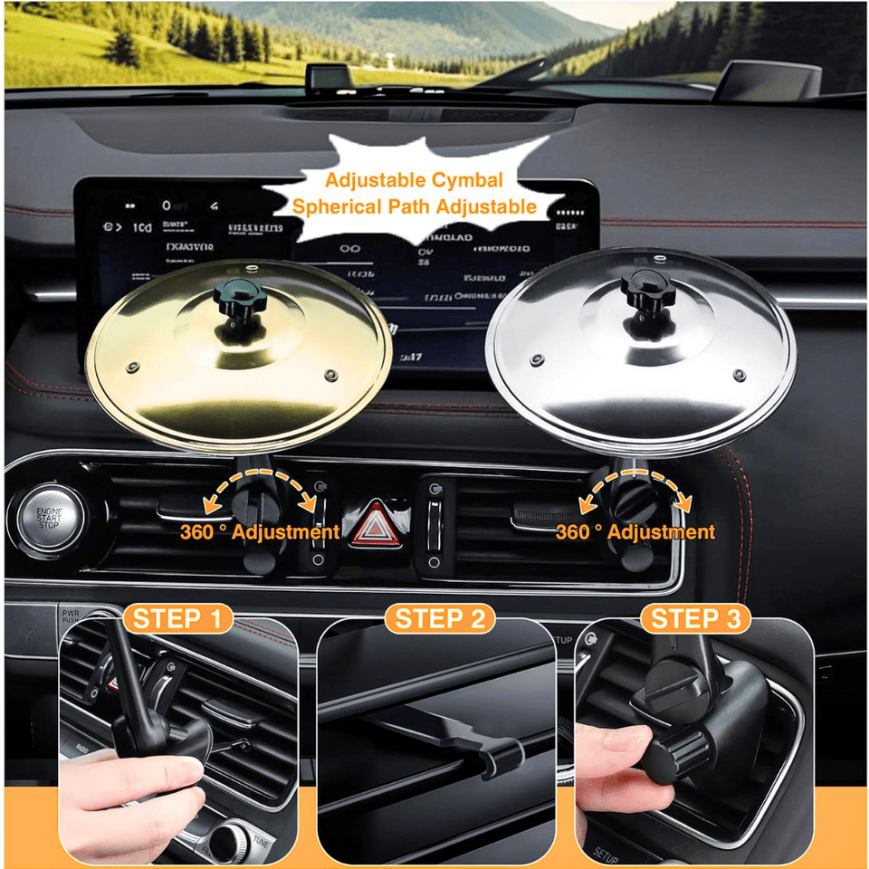 Drum Cymbal Car Clip