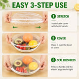 Elastic Disposable Food Covers Set