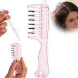Scalp Oil Applicator Comb 6 Roller Tips