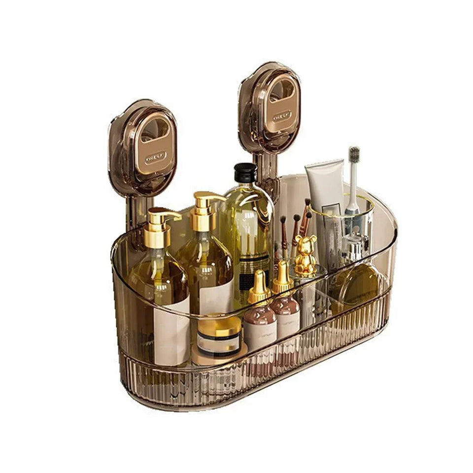NO-Drilling Shower Caddy Suction Cup Storage Rack