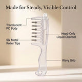 Scalp Oil Applicator Comb 6 Roller Tips