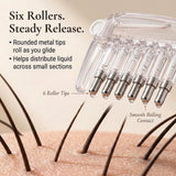 Scalp Oil Applicator Comb 6 Roller Tips