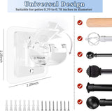 No Drill Self Adhesive Curtain Rod Brackets