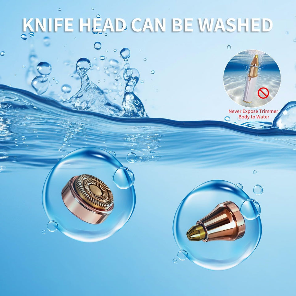 2-in-1 Facial Hair Remover with LED