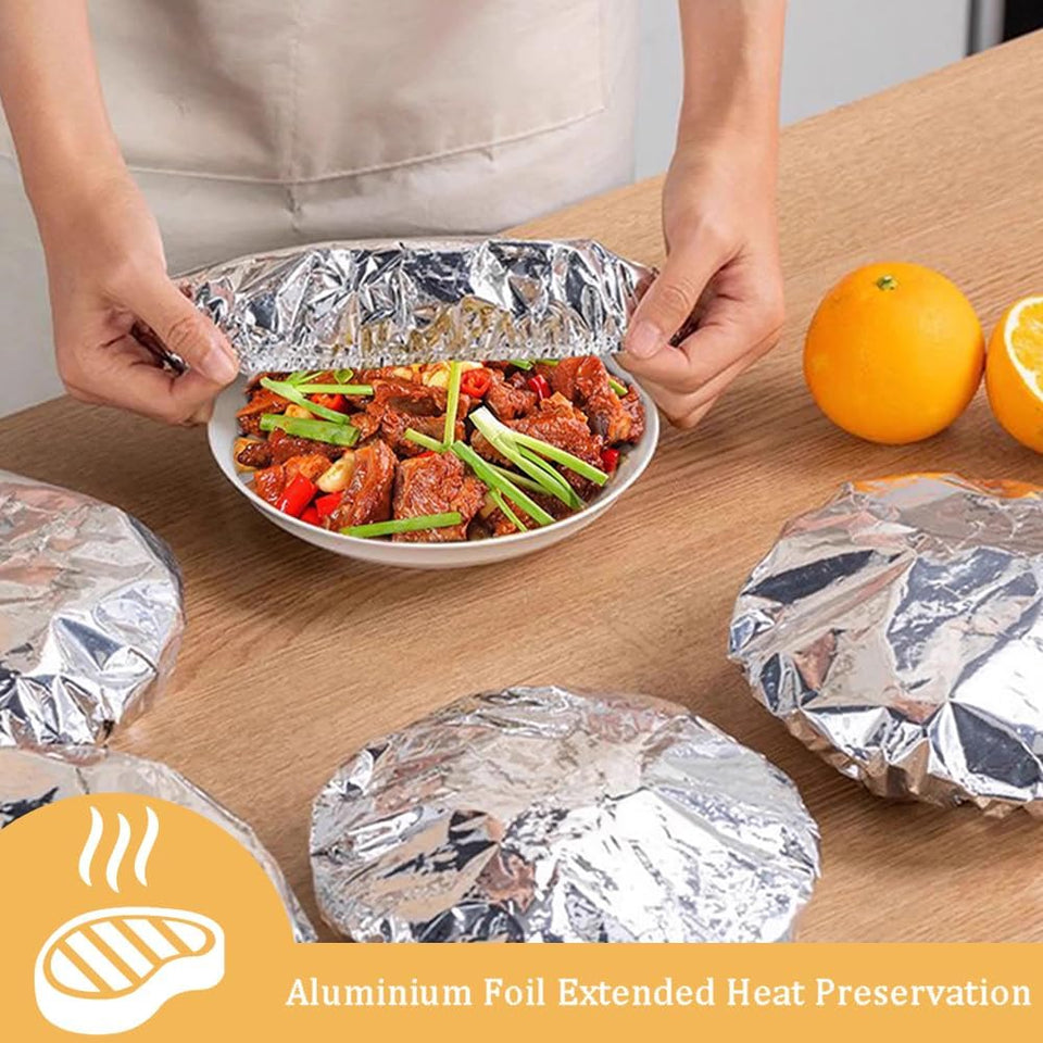 REUSABLE ALUMINUM FOIL FOOD COVER