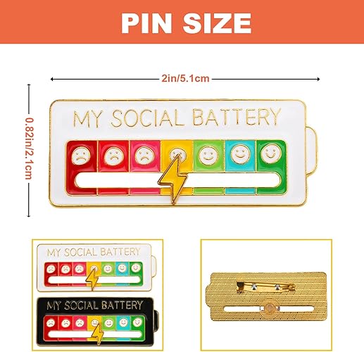 VibeMeter™ Social Battery Pin