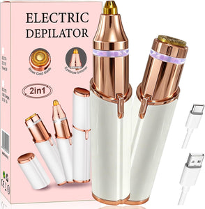 2-in-1 Facial Hair Remover with LED