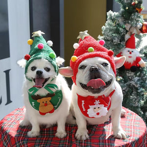Pet Christmas ( Hat + Bib )