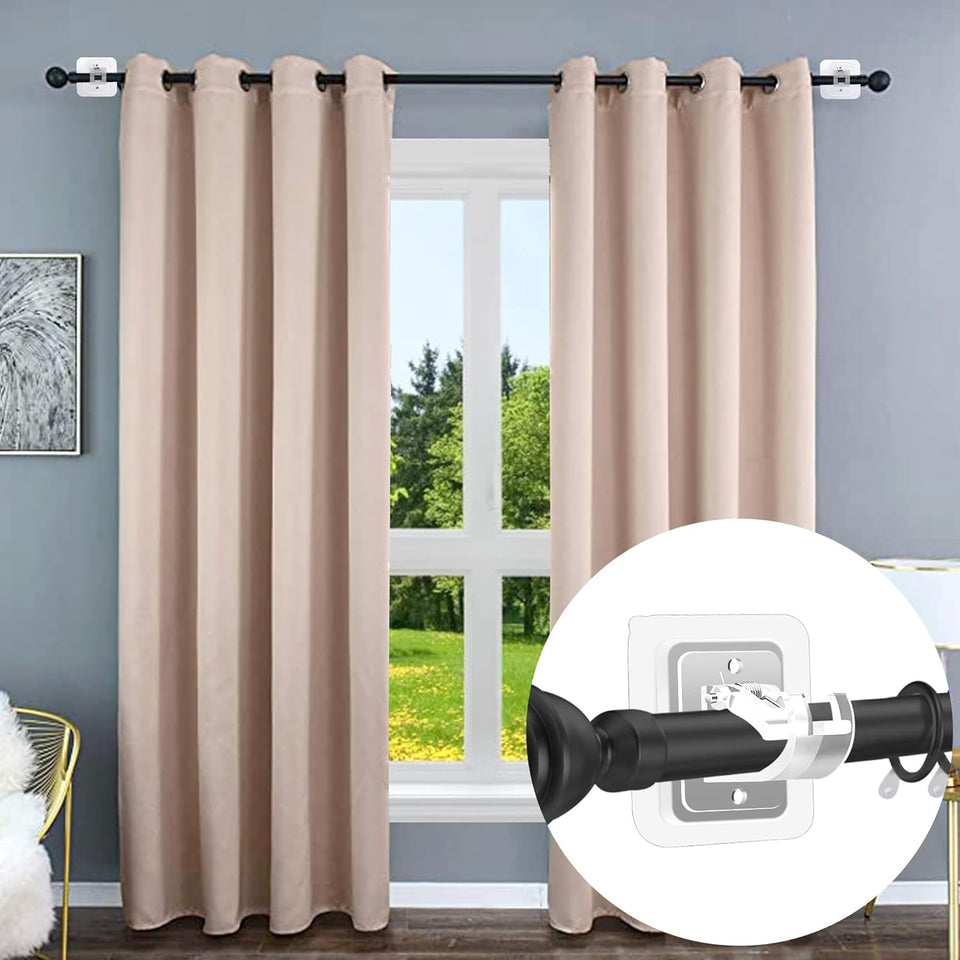 No Drill Self Adhesive Curtain Rod Brackets