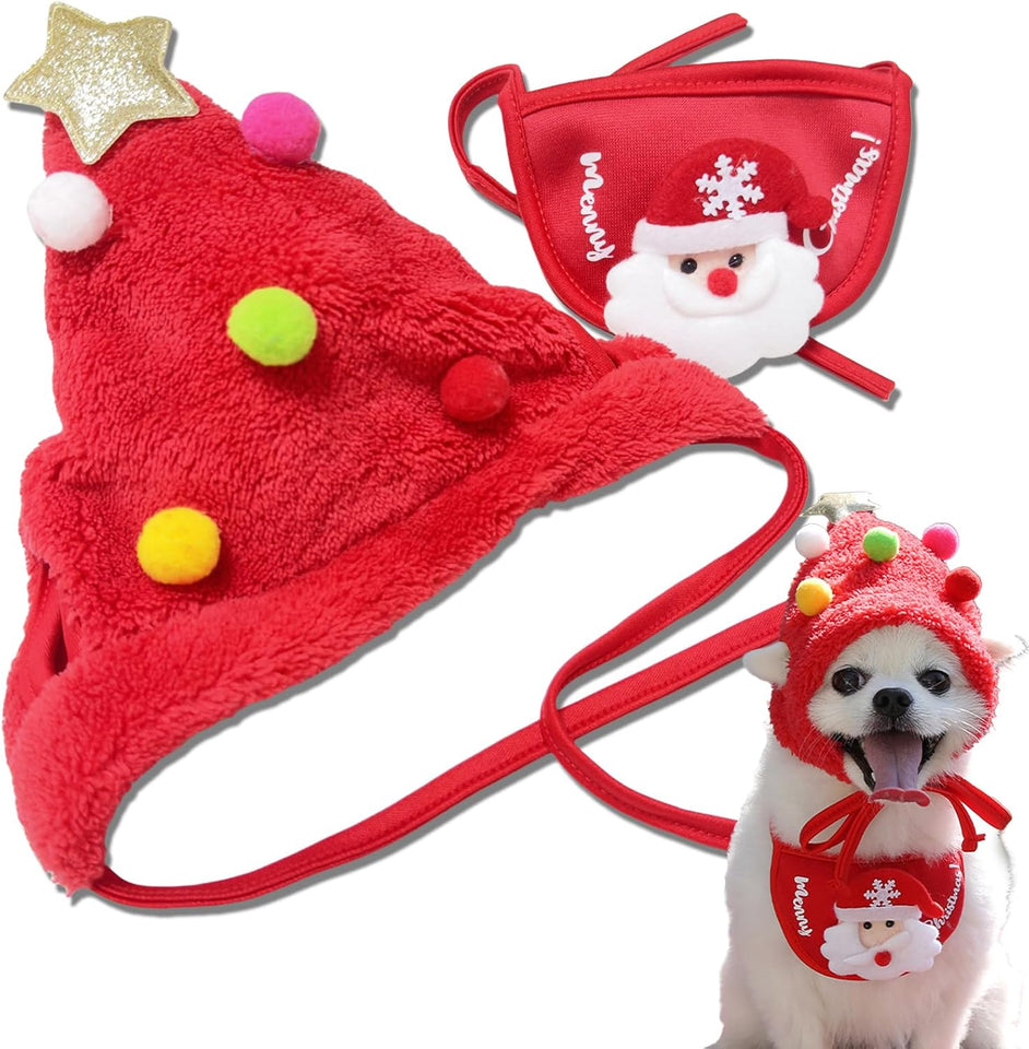 Pet Christmas ( Hat + Bib )