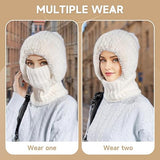 Winter 3-in-1 Knitted Hat