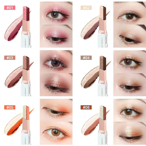 12 Colors Glitter Eye-shadow Stick Set