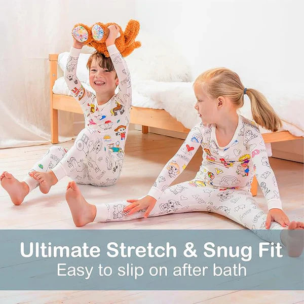 Kids Coloring Pajamas set