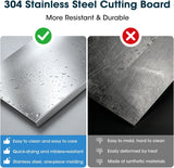 Tablas de corte y amasado de acero inoxidable