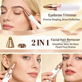 2-in-1 Facial Hair Remover with LED