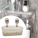 NO-Drilling Shower Caddy Suction Cup Storage Rack