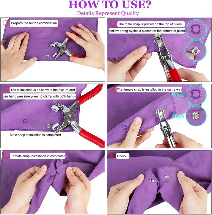 Versatile Metal Snap Kit