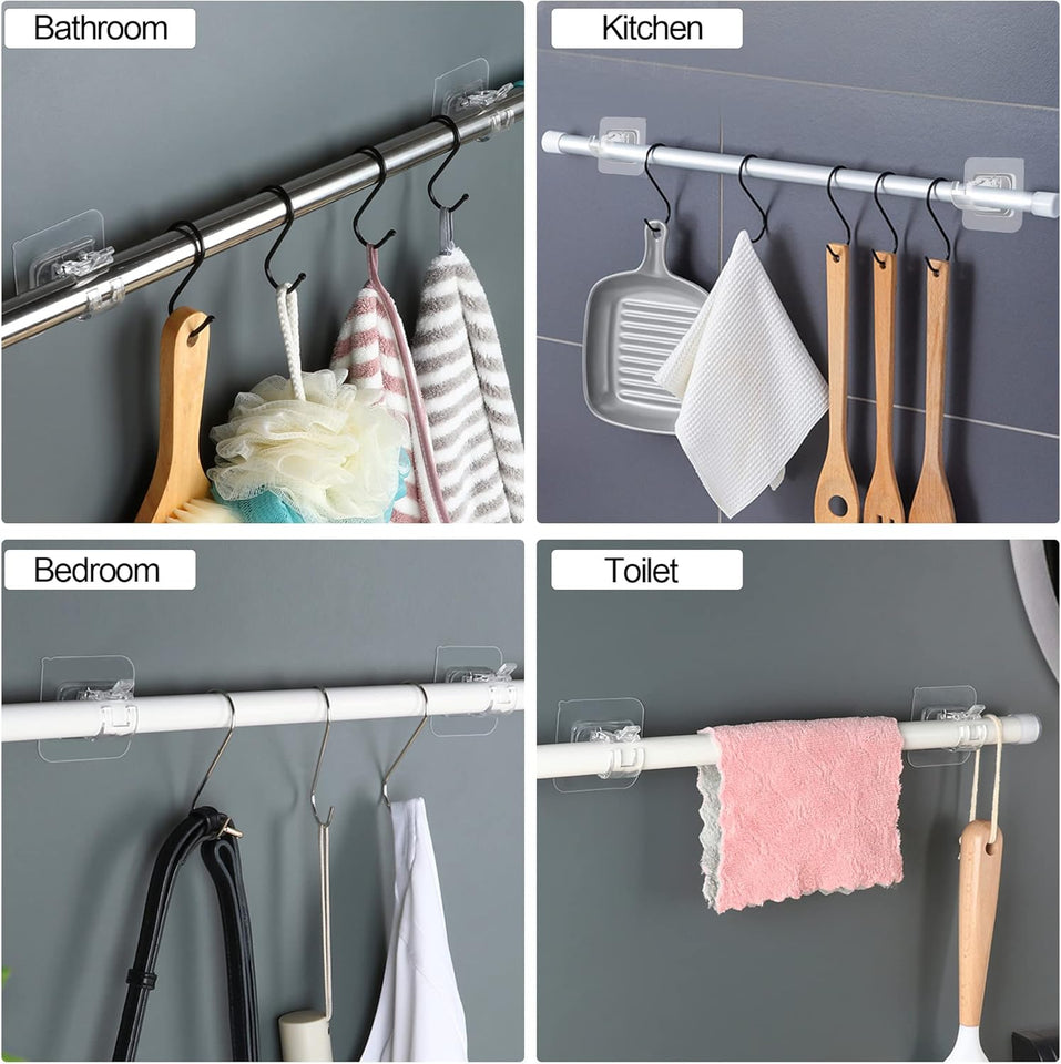 No Drill Self Adhesive Curtain Rod Brackets