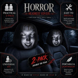 2 Pack Scary Headrest Covers for Cars