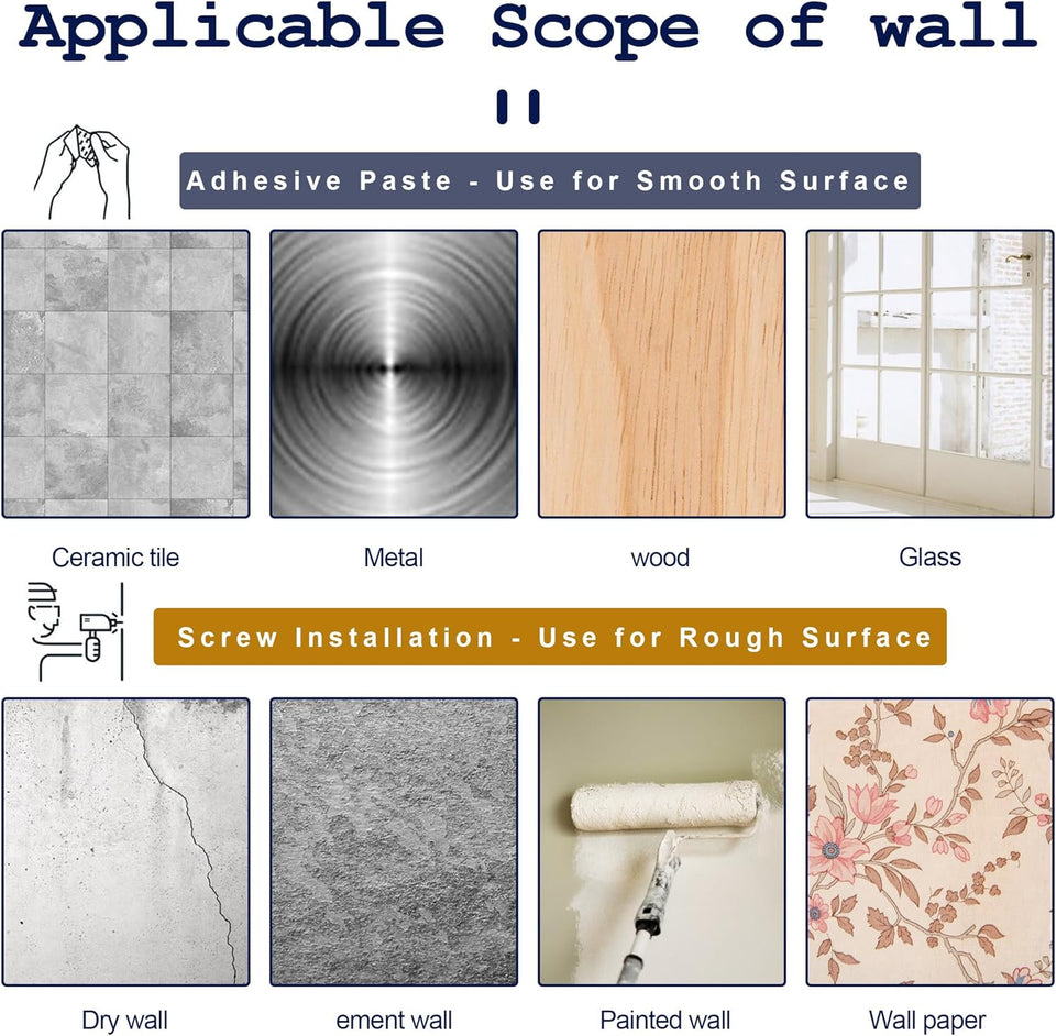 No Drill Self Adhesive Curtain Rod Brackets