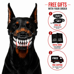 Scary Monster Dog Muzzle