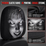2 Pack Scary Headrest Covers for Cars