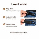 Invisible Buckle Free Belt