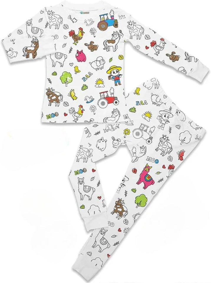 Kids Coloring Pajamas set