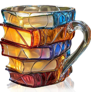 Painted Book Mug