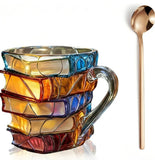 Painted Book Mug
