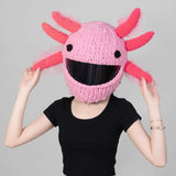 Plush Crochet Motorcycle Helmet Cover