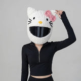 Plush Crochet Motorcycle Helmet Cover