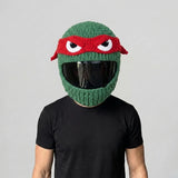 Plush Crochet Motorcycle Helmet Cover