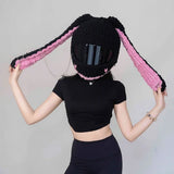 Plush Crochet Motorcycle Helmet Cover