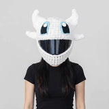 Plush Crochet Motorcycle Helmet Cover