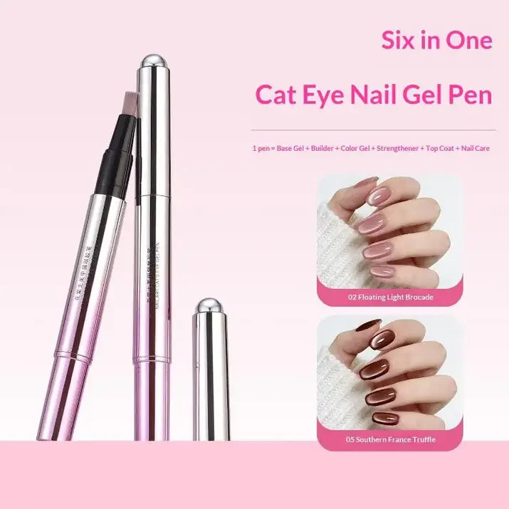 At-Home Gel Nail Combo (UV Lamp + Cat-Eye Gel Pen)