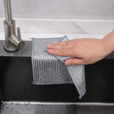 Double Layer Steel Scrub Cloth