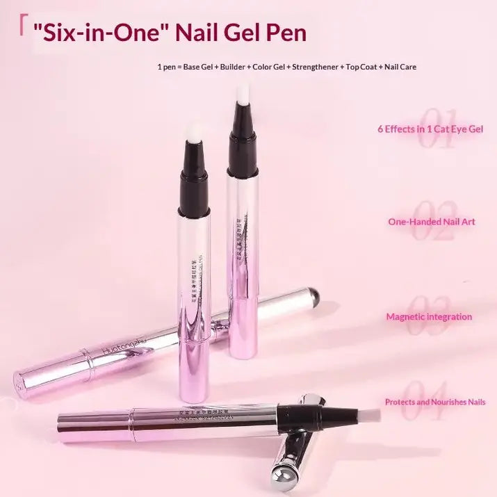 At-Home Gel Nail Combo (UV Lamp + Cat-Eye Gel Pen)
