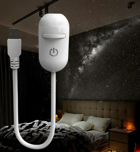 2-in-1 Mini Galaxy Star Projector Night Light