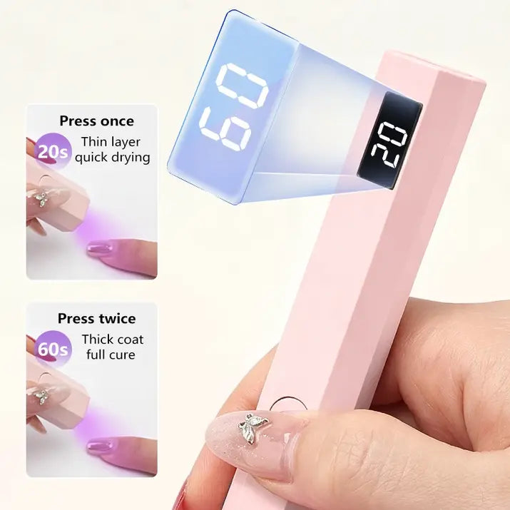 At-Home Gel Nail Combo (UV Lamp + Cat-Eye Gel Pen)