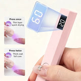 At-Home Gel Nail Combo (UV Lamp + Cat-Eye Gel Pen)