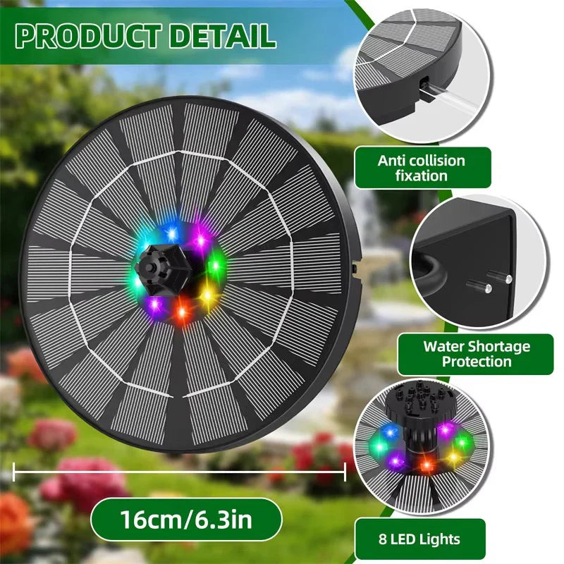 Solar Water Fountain