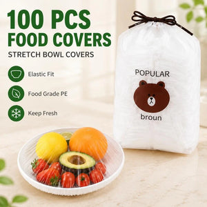 Elastic Disposable Food Covers Set