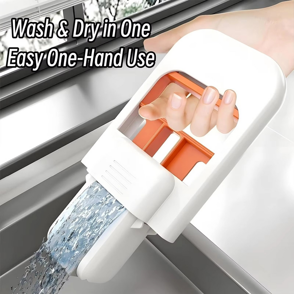 Portable Folding Cleaning Mop + 2 Free Sponge