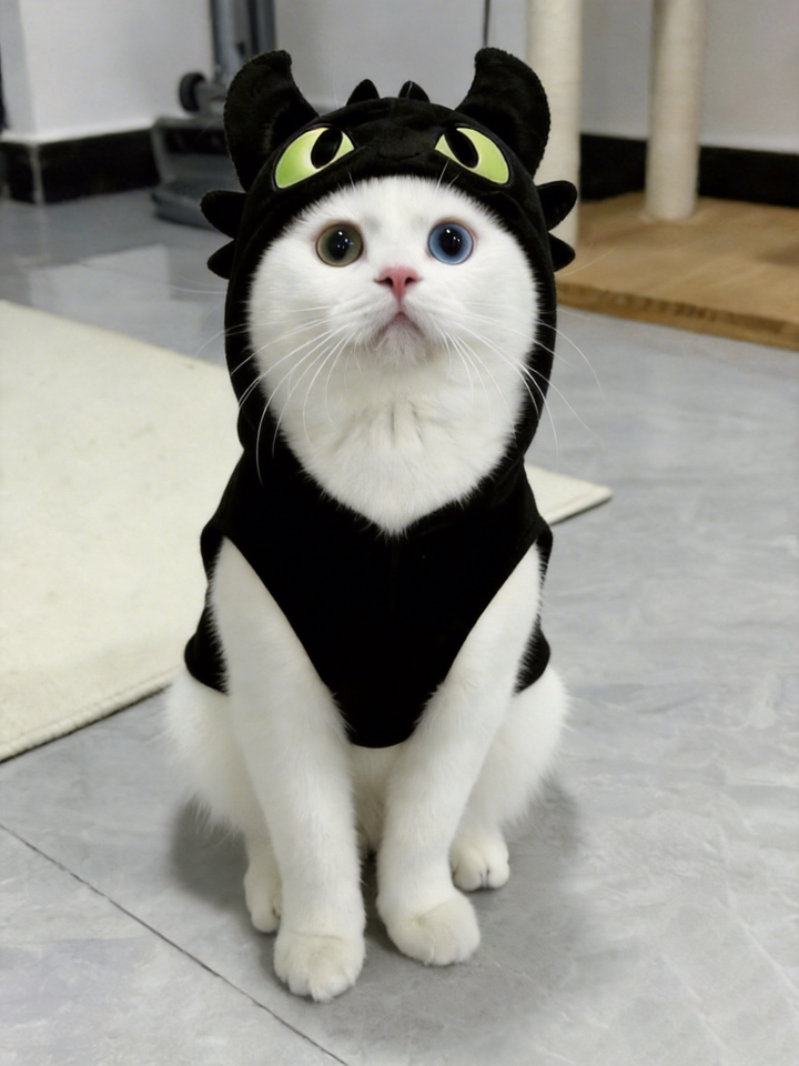 Handmade kitty costume