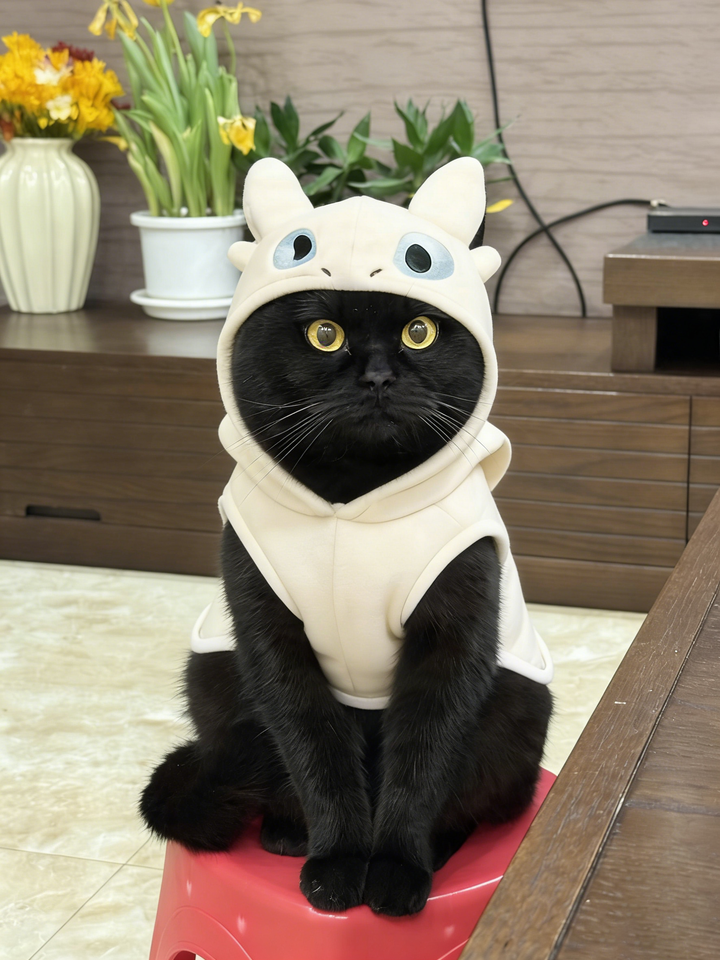 Handmade kitty costume