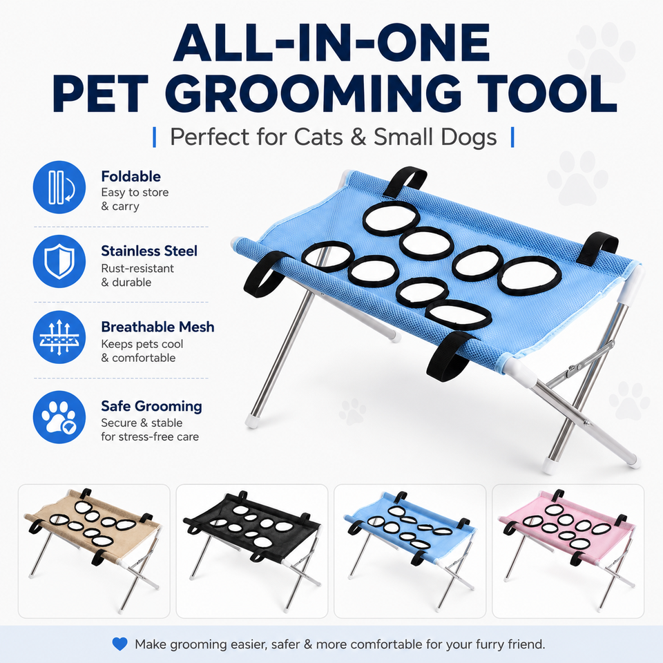 Foldable Pet Grooming Hammock