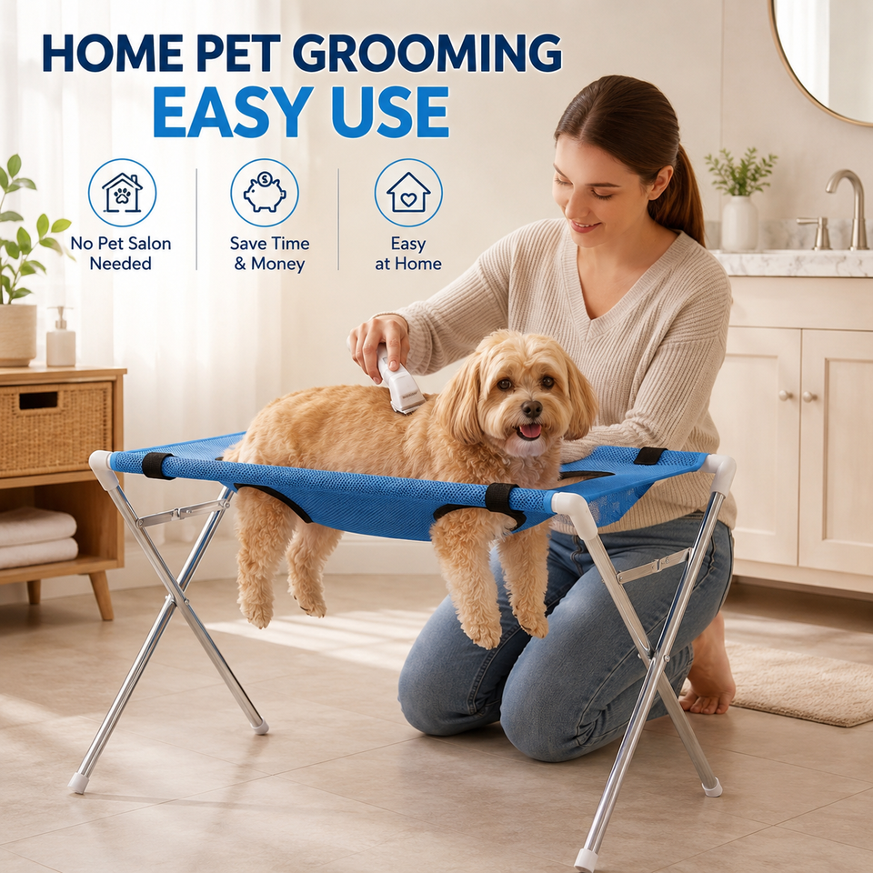 Foldable Pet Grooming Hammock