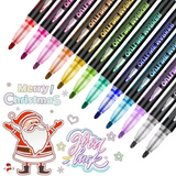 Glitter Outline Paint Markers