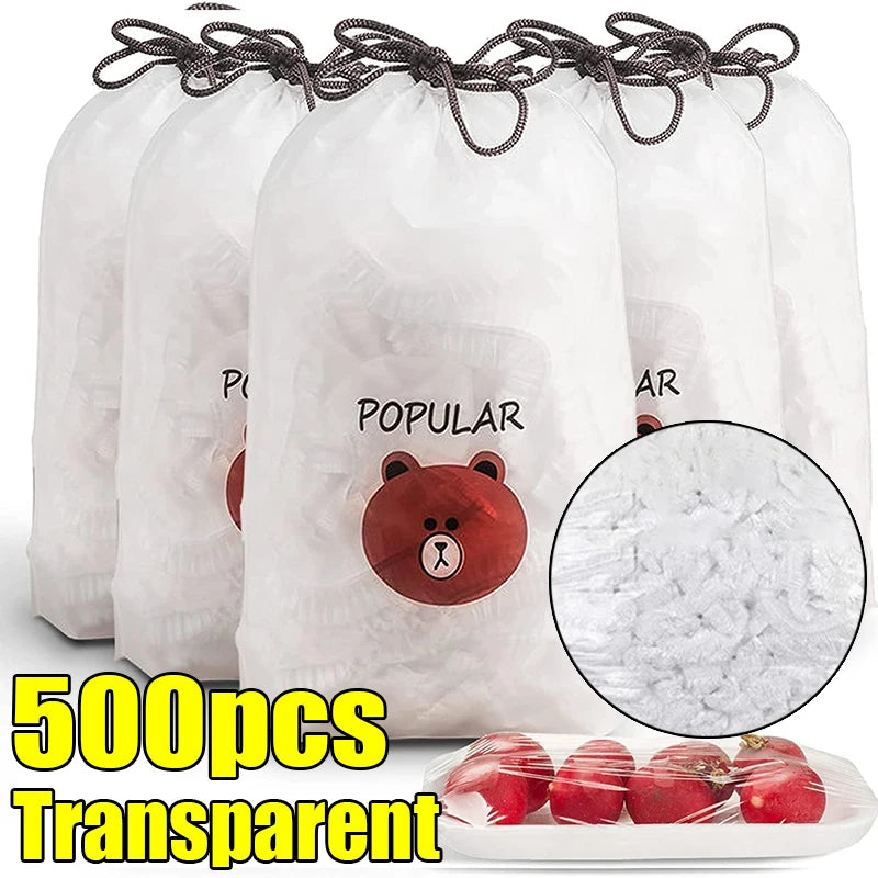 Elastic Disposable Food Covers Set